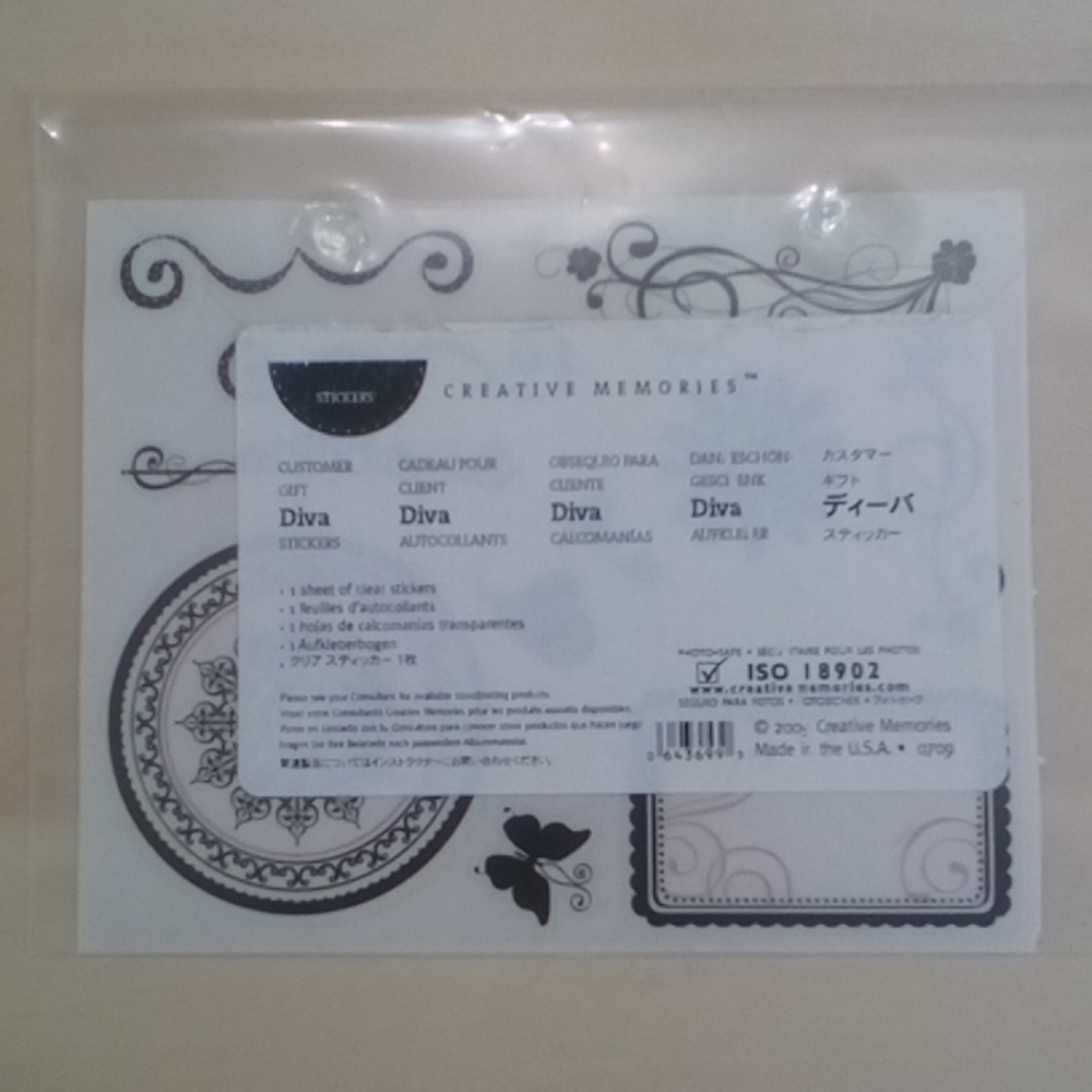 3/$15 Creative Memories Diva Stickers